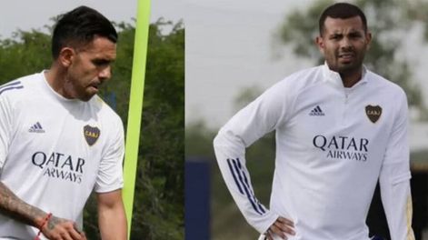 Tevez y Cardona, en duda para el domingo. Pero que no cunda el pánico, los esperarán y podrían jugar.