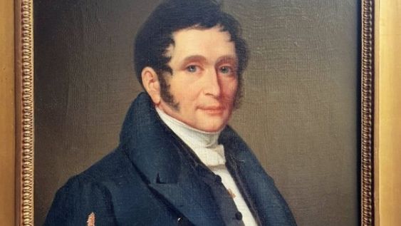 El retrato habría sido pintado a mediados del decenio de 1820, con un San Martín cercano a los 50 años.