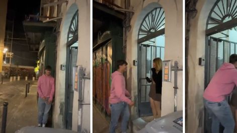 Los Andes | Sorprendió a su pareja y la reacción de ella se hace viral / Captura de video