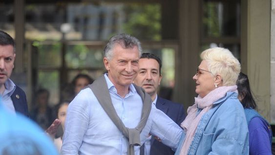 Macri, este domingo al ir a votar. (La Voz/Federico López Claro)