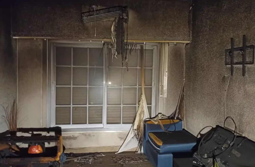 Así quedó la casa de la Tota Santillán tras el incendio