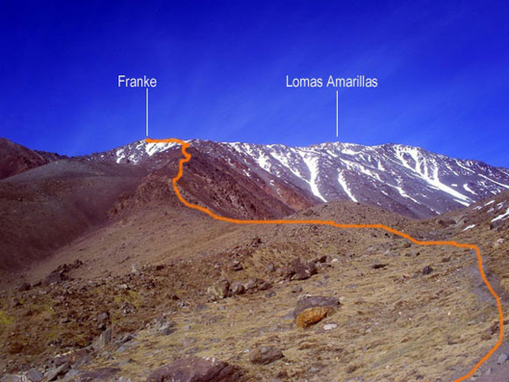 El andinista bonaerense pretendía hacer cumbre en el cerro Franke. 