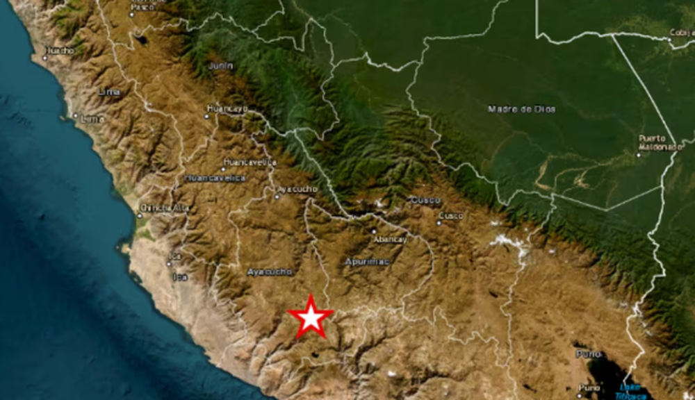 Un fuerte terremoto de magnitud 7.2 sacudió la región de Ayacucho en el sur de Perú