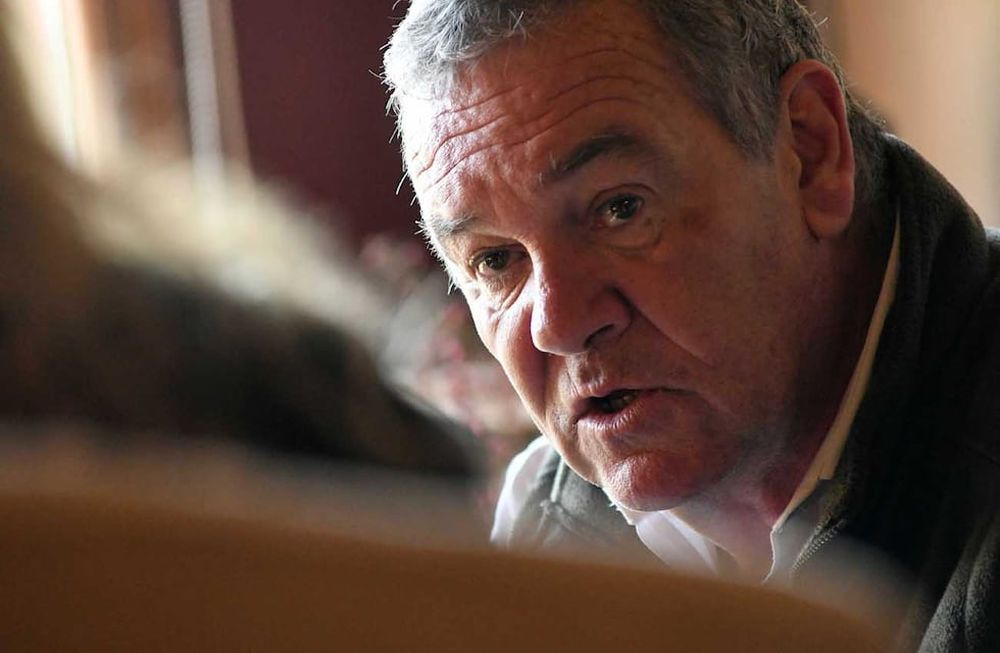 Marcelo Macarrón, absuelto en el juicio por el asesinato de su esposa Nora Dalmasso, en la entrevista con La Voz, en su casa de Río Cuarto.  (Tomy Fragueiro / La Voz)