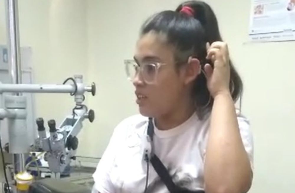 Dámaris Álvares volvió a escuchar - Gentileza Yesica Olguin