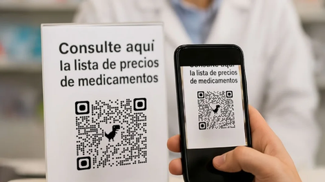 El QR ya se puede escanear en la mayoría de las farmacias.
