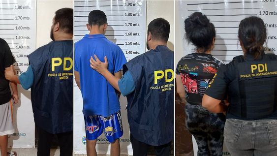 Dos hombres y una mujer, los tres nuevos detenidos por el crimen de Isaías, el nene de 10 años baleado en Guaymallén. Foto: Ministerio de Seguridad