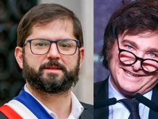 Gabriel Boric y Javier Milei
