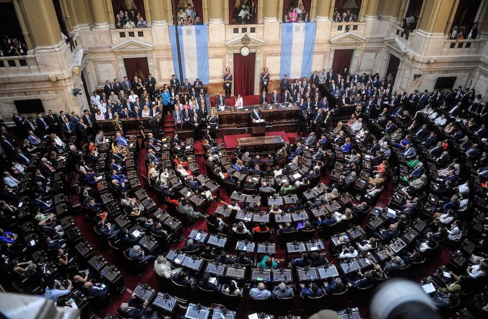 Discurso del presidente Javier Milei ante la Asamblea Legislativa en el Congreso. Foto: Federico Lopez Claro