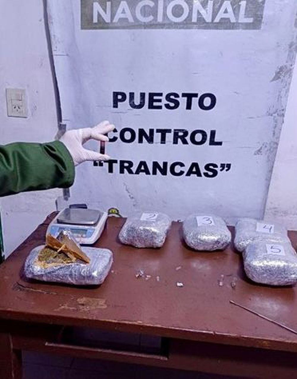 La marihuana que venía a Mendoza. Gentileza Gendarmería Nacional. 