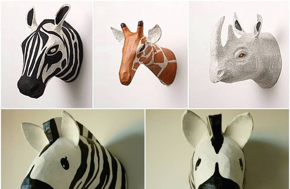 Llegó el estilo safari...decorá con animales sintéticos