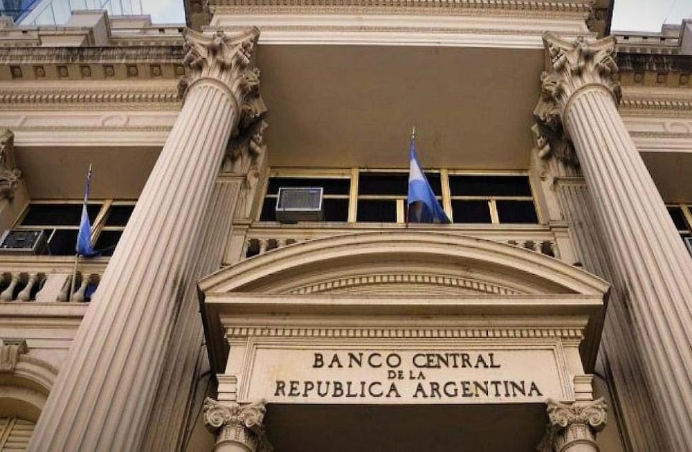 Fachada del edificio del Banco Central de la  República Argentina