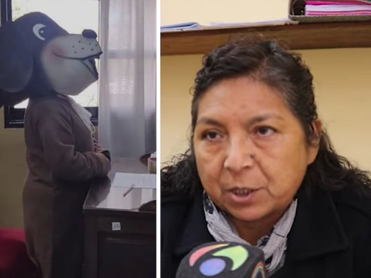 Una concejala de La Quiaca se disfrazó de perra para que aprueben una ordenanza. Gentileza