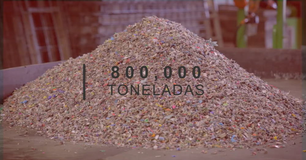 Reciclaron más de 800 toneladas de plástico. 