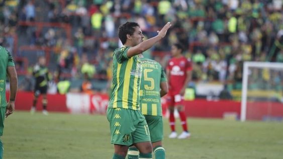 Marcelo Meli le dio el triunfo a Aldosivi. (Prensa Aldosivi).