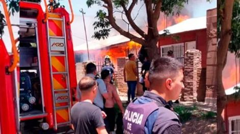 Los Andes | Incendio en Villa María provocó la muerte de una niña de 4 años / Gentileza