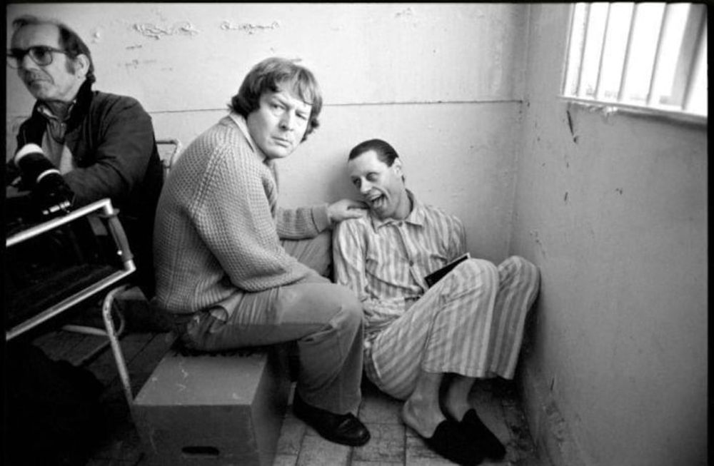 Parker junto a Bob Geldof durante el rodaje de The Wall, una de sus películas que marcó a toda una generación.