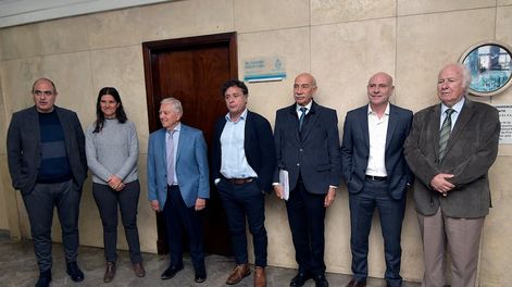 Los Andes | Los jueces de Suprema Corte de Justicia de  Mendoza, Mario Adaro, Teresa Day, Julio Gómez, Omar Palermo, José Valerio, Dalmiro Garay y  Pedro Llorente Foto: Archivo / Los Andes