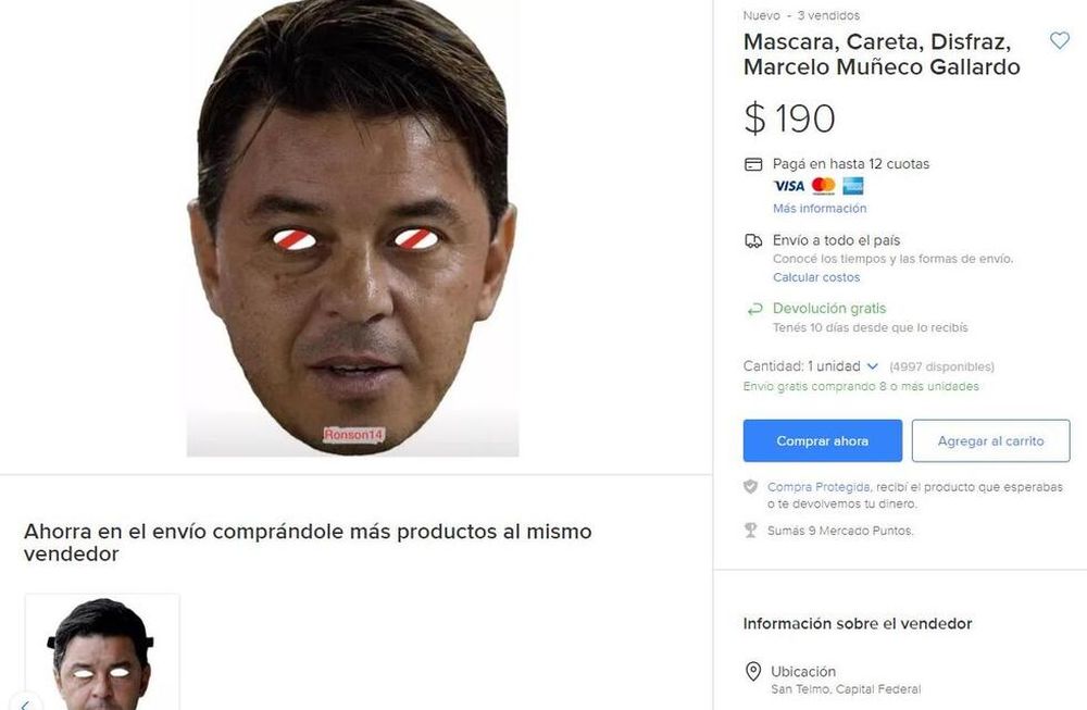 Caretas de Gallardo: El plan de un grupo de hinchas de River para burlarse de la sanción