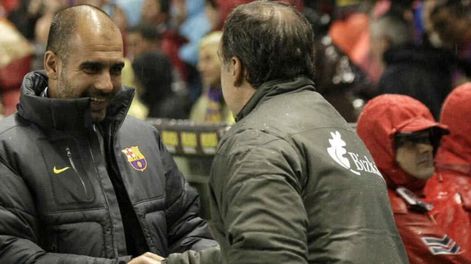 Guardiola y Bielsa, admiración recíproca. / Gentileza.