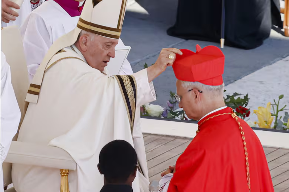 Robert Francis Prevost, el día que fue ungido por el Papa como prefecto del Dicasterio en 2023