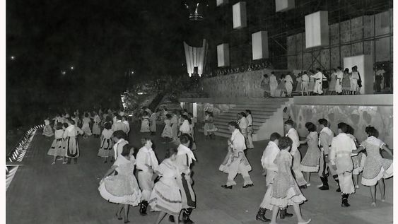 Una de las antiguas Fiestas de la Vendimia.