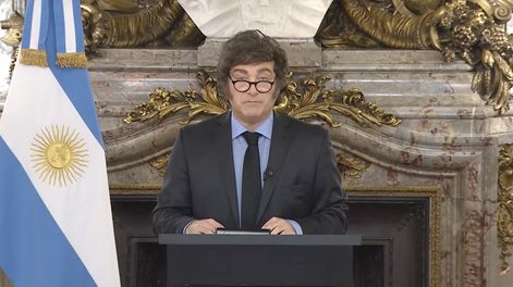 El presidente Javier Milei presentó el Presupuesto 2026 en cadena nacional.