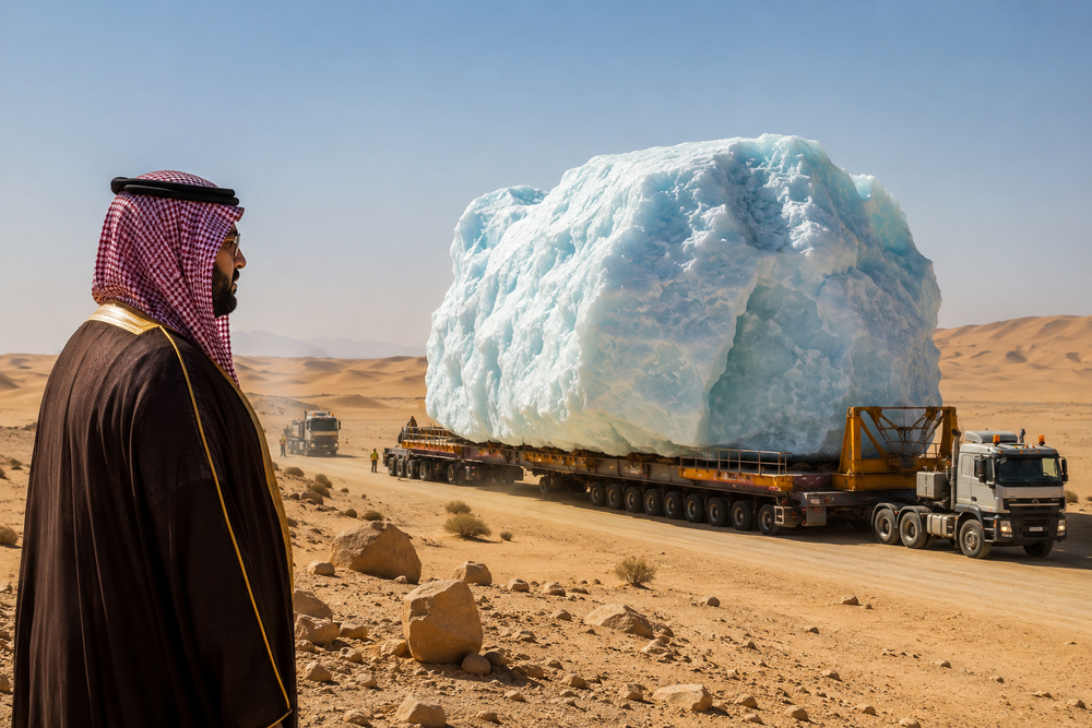 príncipe arabia saudita iceberg 1977 desierto