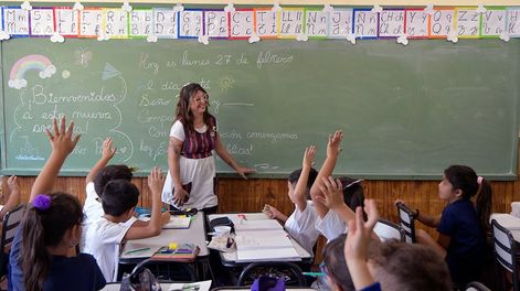 Los Andes | Este año la escuela hará foco en el desarrollo de habilidades para la organización, el aprendizaje y la lecto escrituraEscuela Santa Clara de Asís de Godoy CruzFoto: Orlando Pelichotti