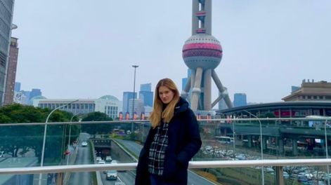 Micaela Tosi, la modelo mendocina que vive en Shanghai.