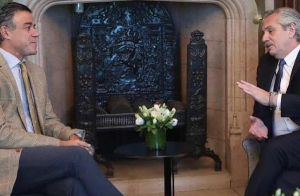 El juez federal Daniel Rafecas, candidato a ser el próximo Procurador General de la Nación, y el Presidente Alberto Fernández. Foto: Gentileza