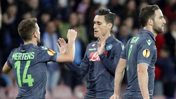 El Napoli de Higuaín y Andújar se metió en semis de la Europa League