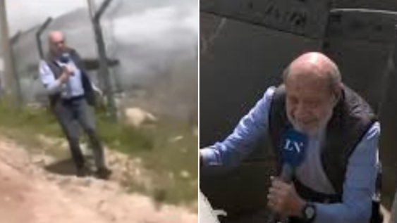 Alfredo Leuco transmitía en vivo desde Israel y debió buscar refugio por amenaza de ataques