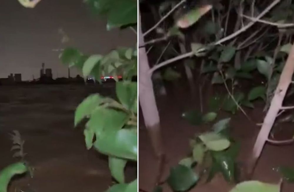 La desesperación de una joven en medio de la inundación / Video X