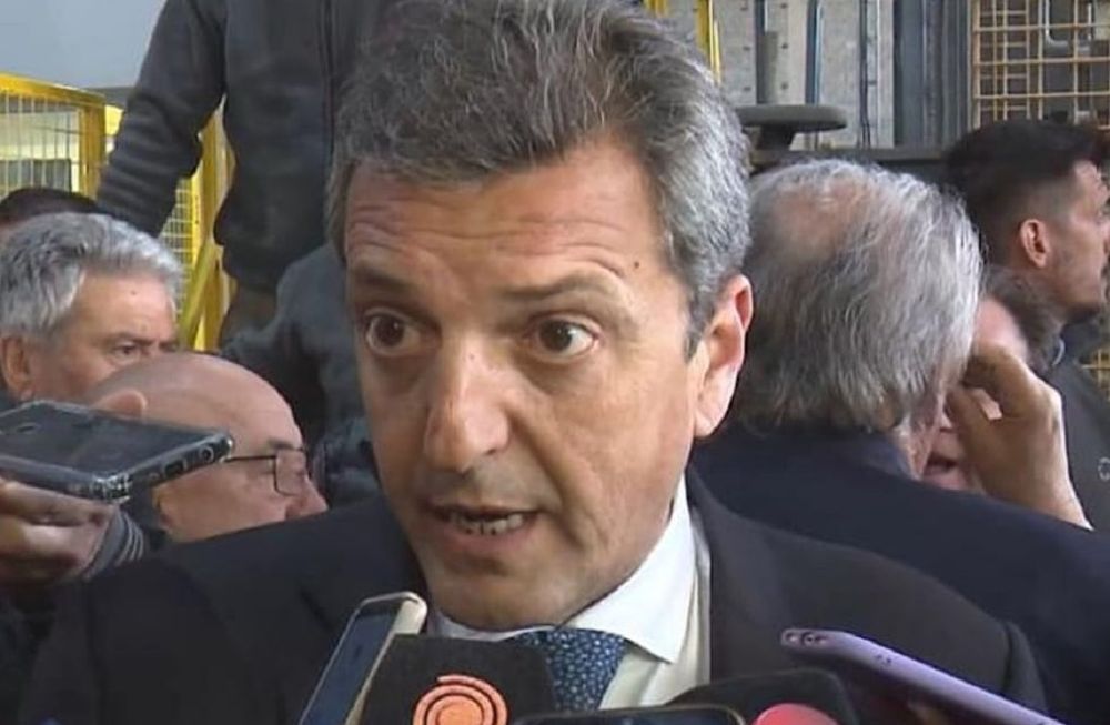 Sergio Massa se enojó con un periodista que le preguntó por el dólar blue y la inflación (Captura de video)