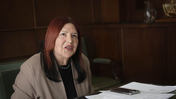 Cámara de Casación penal en Comodoro Py, Buenos Aires ArgentinaLa Jueza Ana María Figueroa junto al Juez Mariano Borinsky Foto Federico Lopez Claro