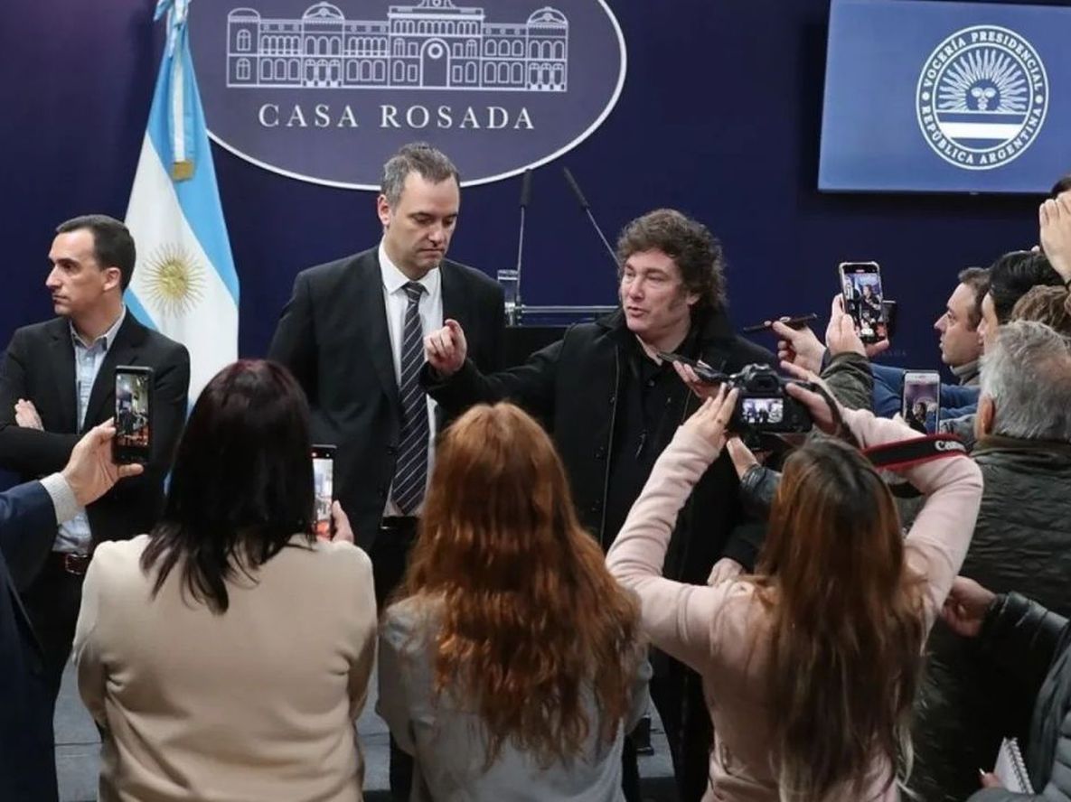 Reabre la sala de periodistas en Casa Rosada.
