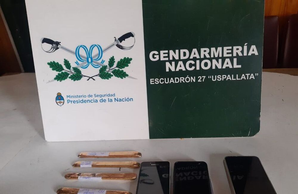 Los cuatro lingotes de oro decomisados