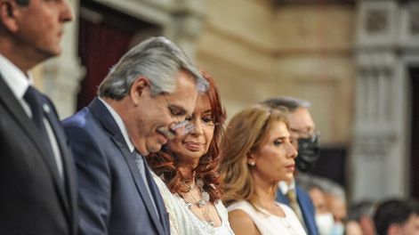 Los Andes | Alberto Fernández Cristina Fernández De KirchnerApertura Legislativa en la cámara de Diputados , CongresoFoto Federico Lopez Claro
