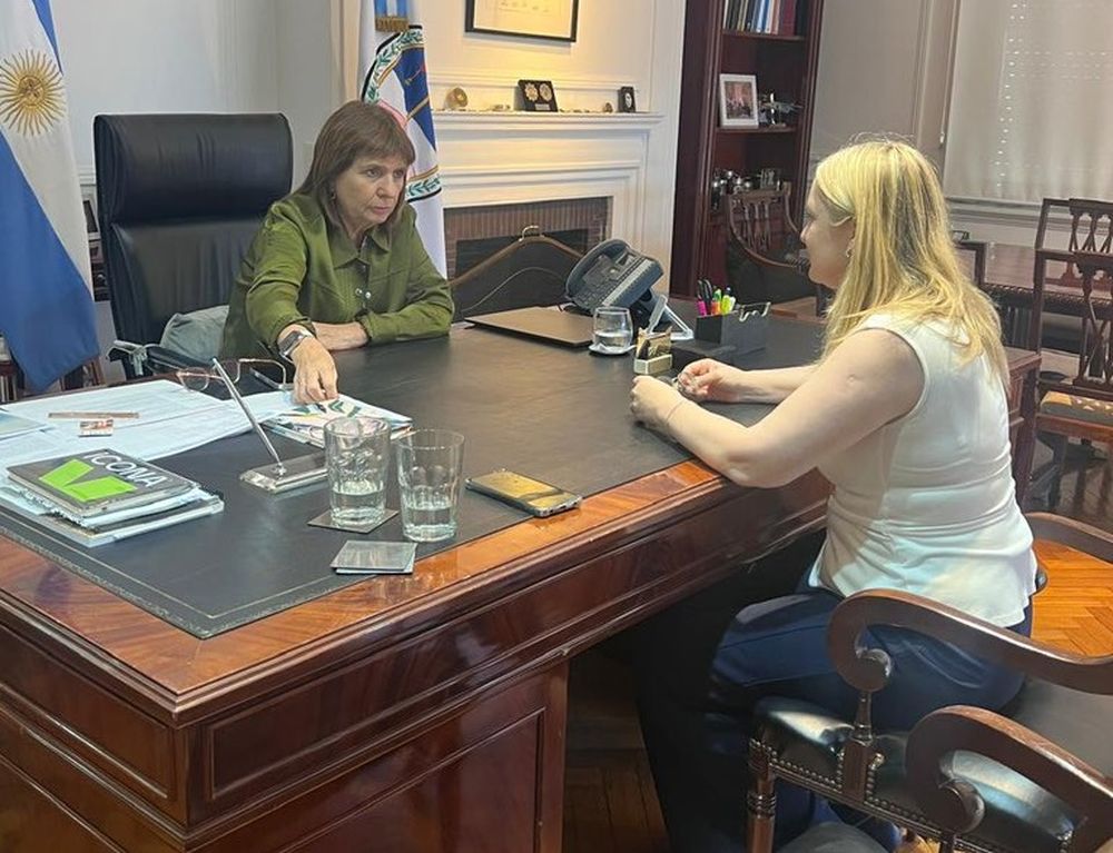 La vicegobernadora Hebe Casado se reunió con la ministra de Seguridad de la Nación, Patricia Bullrich