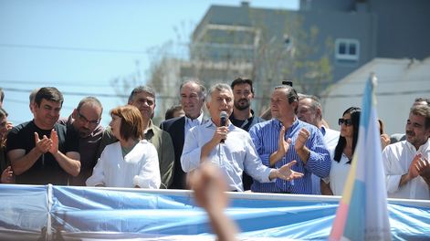 Los Andes | DoloresEl ex presidente Mauricio Macri se presenta a declarar en el juzgado federal de Dolores por la causa de espionaje a los familiares de los tripulantes del Ara San JuanFoto clarin