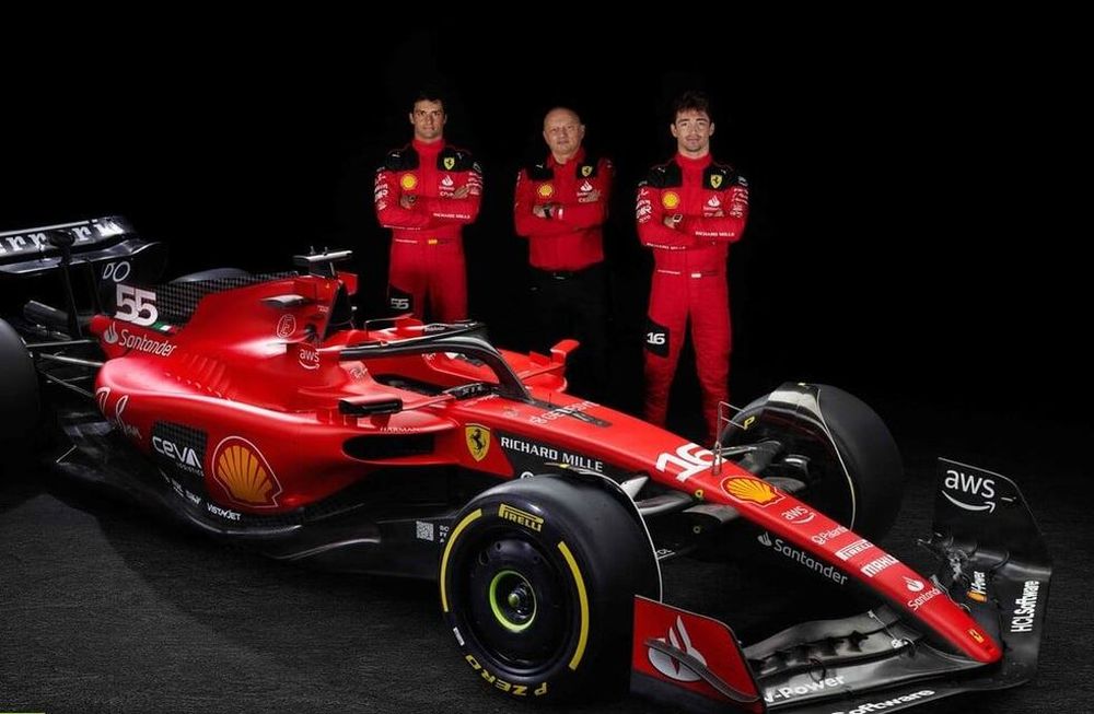 El nuevo monoplaza de Ferrari para la temporada 2023. En él correrán Sainz y Leclerc. / Scuderia Ferrari