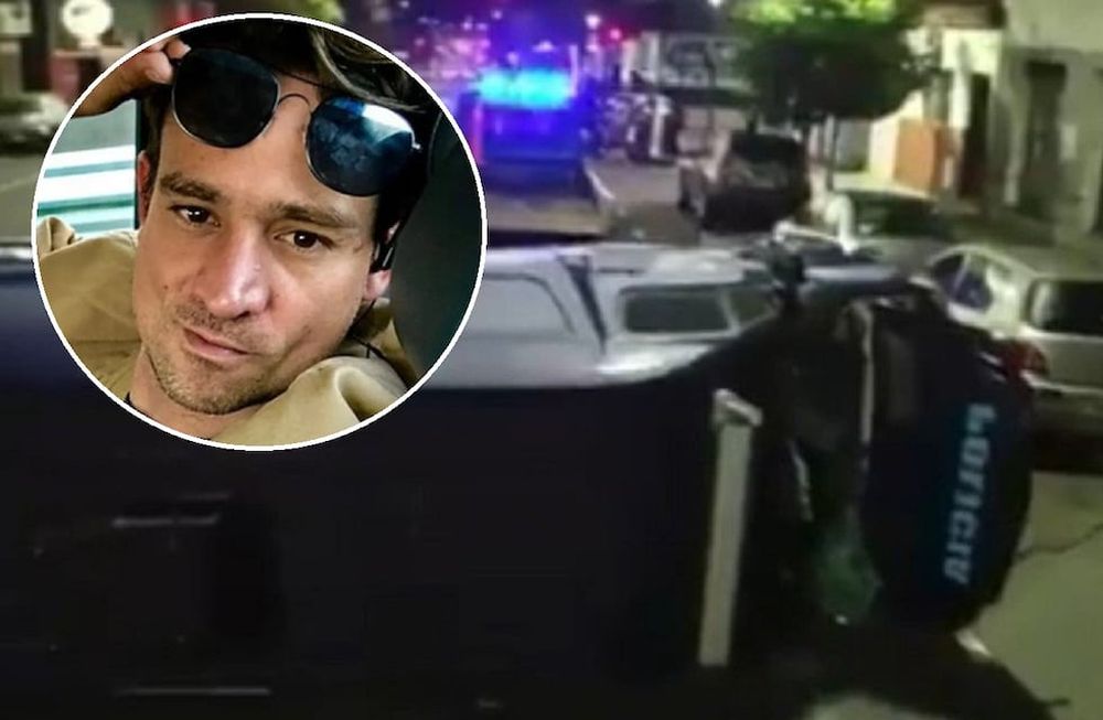 Volcó el móvil policial que iba a hacer pericias a la casa de Chano Charpentier