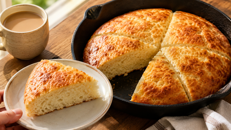 listo en 5 minutos: este pan de yogur en sarten es ideal para un desayuno proteico