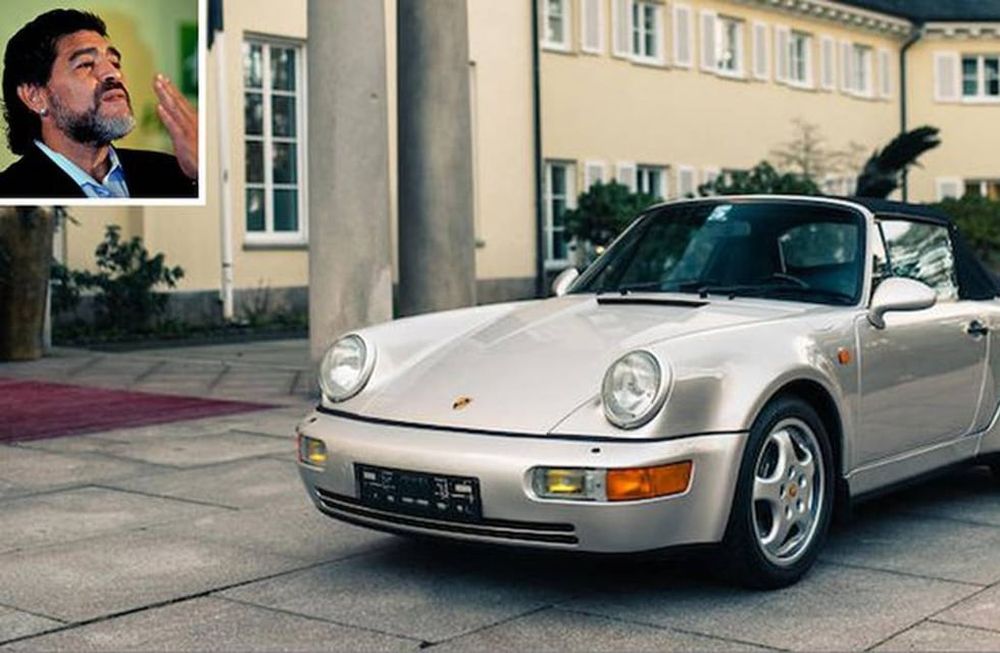 El Porsche que usó Diego Maradona durante 1992 y 1993. / gentileza