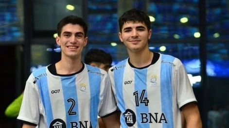 Los Andes | Christian Tamburrino y Martín Moreno lograron las medallas con la selección juvenil de handball