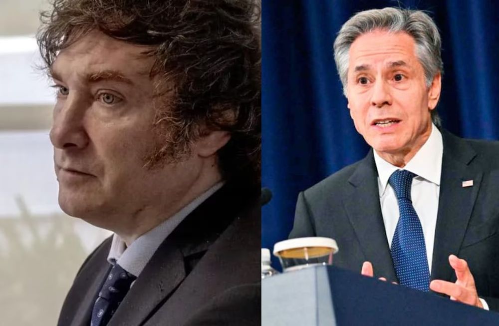 El presidente Javier Milei recibirá la semana próxima al jefe de la diplomacia estadounidense, Antony Blinken.