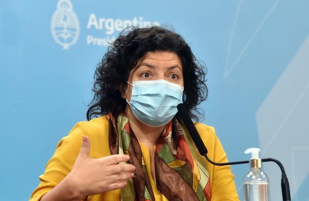 Vizzotti, durante la conferencia de este martes (Presidencia)