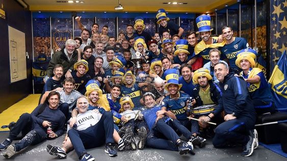 Las fotos del festejo íntimo de Boca tras la consagración