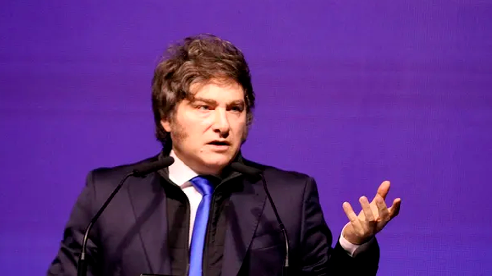 Javier Milei organiza un acto en La Plata.